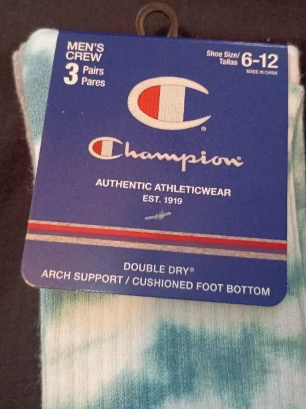Champion Socks, 3 In A Pack, Size 6-12, Brand New